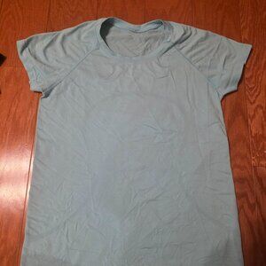 Light blue lululemon swiftly Tech tee 10